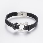 pulsera piel okami joyeria queretaro hombre acero inoxidable mexico