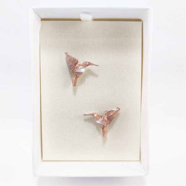 aretes de origami papel hecho a mano mexicano joyeria artesanal queretaro mexico okami joyeria colibri