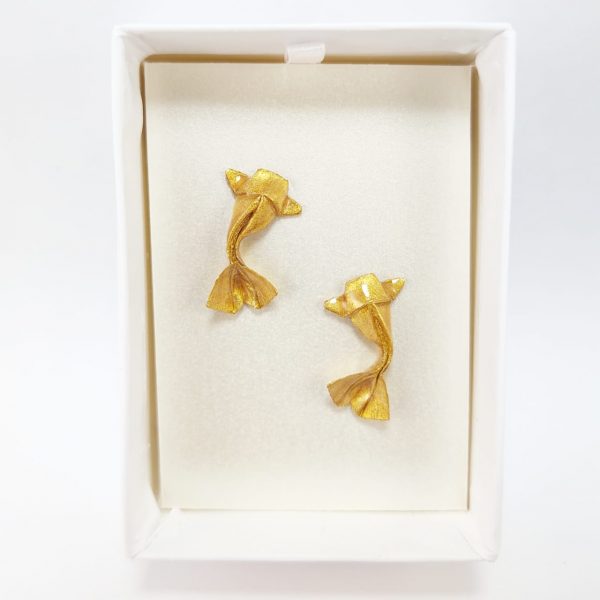 aretes pez koi okamijoyeria origami