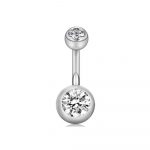 piercing perforacion ombligo 14g acero inoxidable quirurgico okami joyeria mexico queretaro