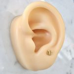 piercing mariposa dorado acero inoxidable