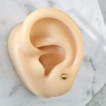 piercing bola piercing estrella dorado acero inoxidable perforaciones okami joyeria mexico queretaro