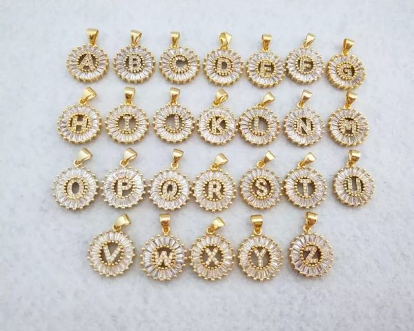 collar zirconia iniciales letras baño de oro acero inoxidable joyeria okami queretaro mexico