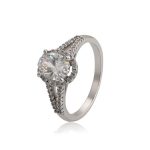 anillo acero inoxidable okami joyeria solitario zirconia compromiso okami joyeria mexico queretaro