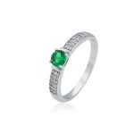 anillo acero inoxidable okami joyeria solitario zirconia compromiso okami joyeria mexico queretaro