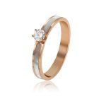 anillo acero inoxidable okami joyeria solitario zirconia compromiso okami joyeria mexico queretaro