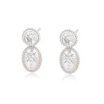 aretes rodio cruz plateados regalo okami joyeria queretaro mexico
