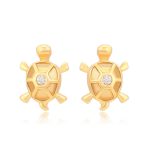 aretes de tortuga mini baño de oro okami joyeria regalo mujer mama novia esposa