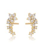 aretes baño de oro okami joyeria zirconias regalo mujer mama joyeria mexico