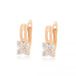 aretes baño de oro okami joyeria zirconias regalo mujer mama joyeria mexico