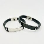 pulsera esclava sintetica acero inoxidable okami joyeria