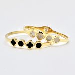pulsera rigida acero inoxidable dorada