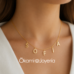 collar noombre personalizado chapa okami queretaro