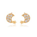 aretes largos baño chapa de oro con zirconias okami joyeria regalo mexico queretaro