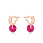 aretes largos baño chapa de oro con zirconias okami joyeria regalo mexico queretaro