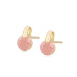 aretes largos baño chapa de oro con zirconias okami joyeria regalo mexico queretaro