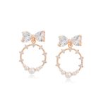 aretes largos baño chapa de oro con zirconias okami joyeria regalo mexico queretaro
