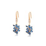 aretes largos baño chapa de oro con zirconias okami joyeria regalo mexico queretaro