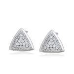 triangulo arete grande gruesa rodio okami joyeria queretaro mexico