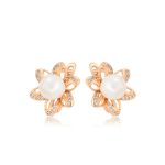 arete flor baño de oro zirocnias okami joyeria mexico queretaro regalo