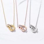 collar aros entrelazados okami joyeria acero inoxidable regalo