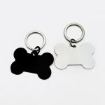 placa perro acero inoxidable okami joyeria