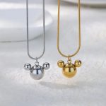 collar mickey disney acero inoxidable joyeria okami queretaro mexico