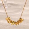 collar letras nombre personalizado globo dorado okami joyeria mexico queretaro