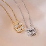 Collar Trebol Zirconia