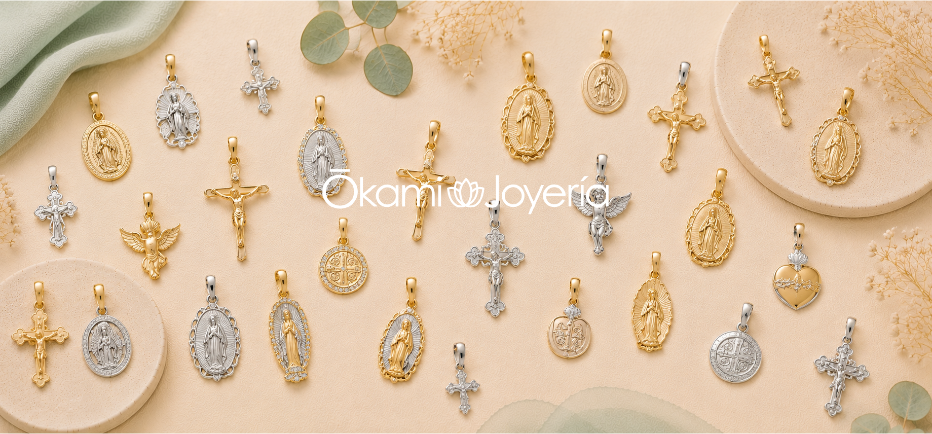 dijes collares pulseras okami joyeria acero inoxidable bisuteria queretaro regalo